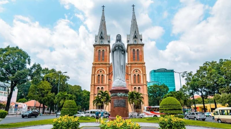 Overview of Notre-Dame Cathedral of Saigon